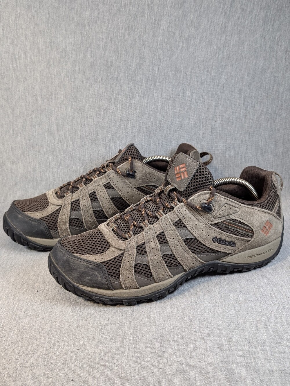 Columbia Redmond Omni-Grip Hiking Shoes Men's 11 Brown Low Cut Techlite